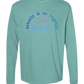 Sunsets & No Regrets - Comfort Colors - Heavyweight Long Sleeve Tee - Blues & Greens
