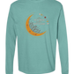 Not A Hot Mess Just A Hot Flash - Comfort Colors - Heavyweight Long Sleeve Tee - Blues & Greens