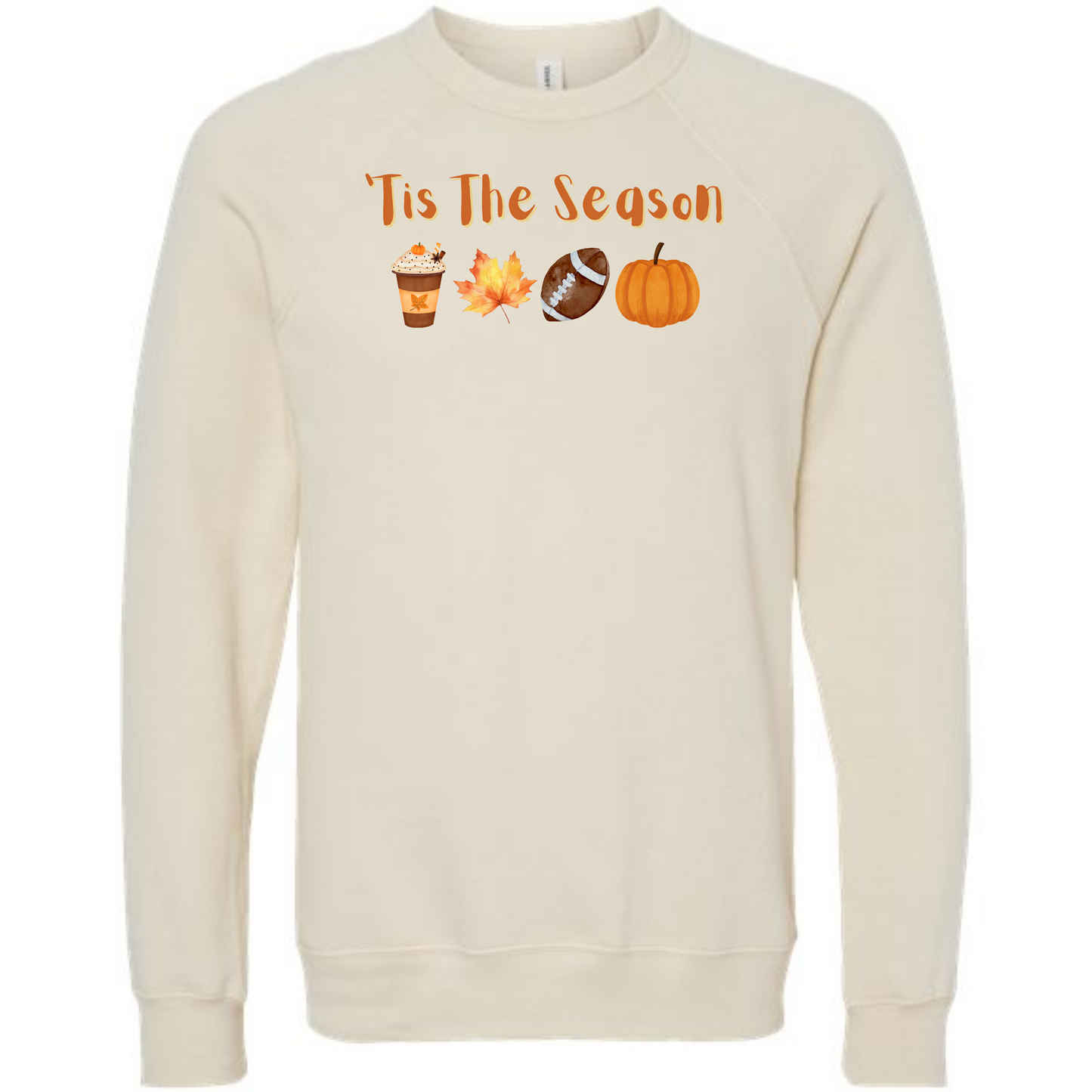 'Tis The Season - Fall - Sponge Fleece Raglan Sweatshirt - Greens, Neutrals