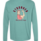 Stronger Than Period Cramps - Comfort Colors - Heavyweight Long Sleeve Tee - Blues & Greens