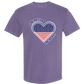 One Nation One Heart - Comfort Colors - Heavyweight Unisex Tee - Pinks & Purples