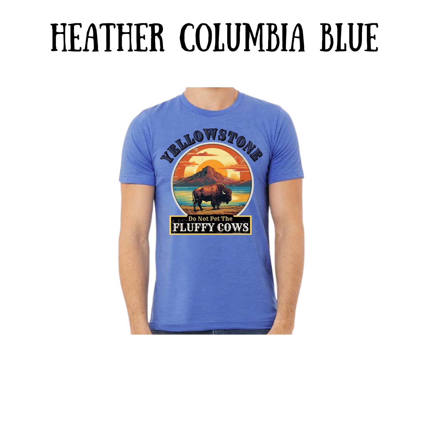 CP - Yellowstone: Fluffy Cows - Unisex Tee - Blues