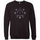 When The Moon Speaks My Body Listens - Sponge Fleece Raglan Sweatshirt - Blues, Greens, Purple, and Black