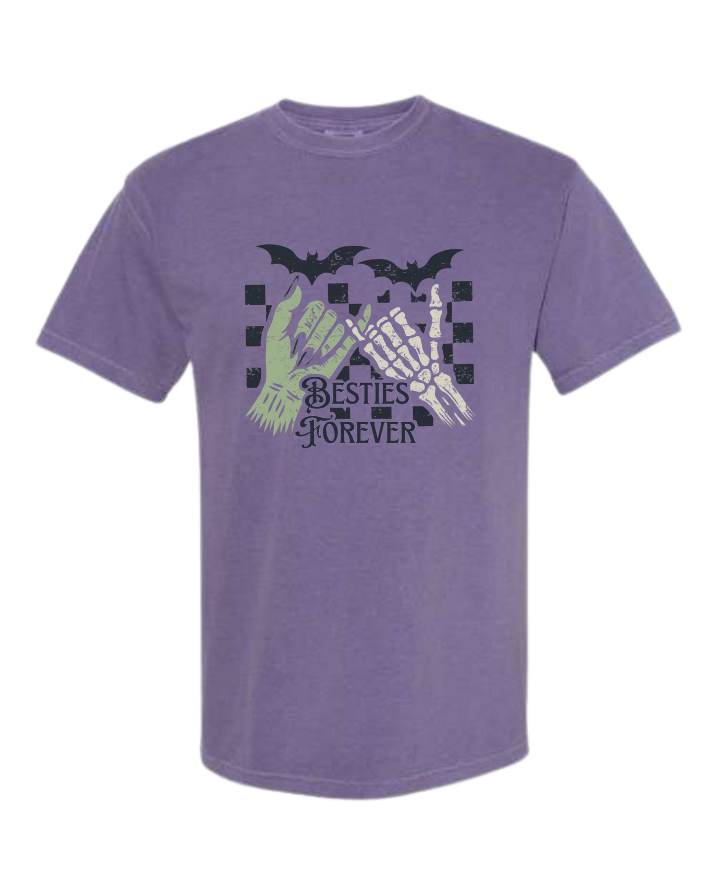 Besties Forever - Comfort Colors - Heavyweight Unisex Tee - Pinks & Purples