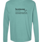 Hormone - Comfort Colors - Heavyweight Long Sleeve Tee - Blues & Greens