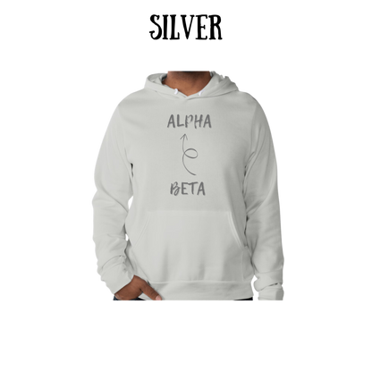 beta to alpha - sponge fleece hoodie - greens, neutrals