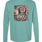 America's 250th Birthday - Comfort Colors - Heavyweight Long Sleeve Tee - Blues & Greens