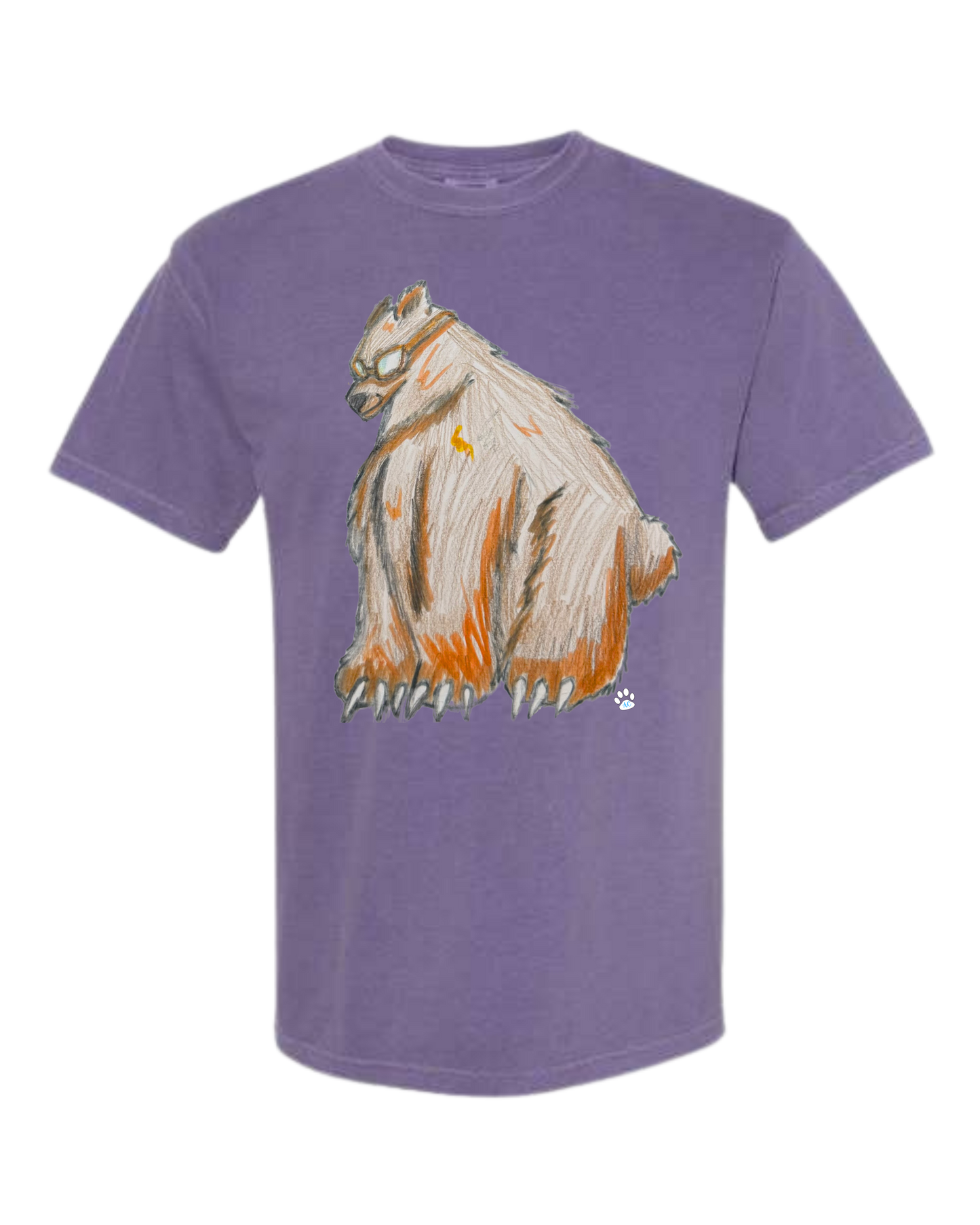 Muscle Bear - Comfort Colors - Heavyweight Unisex Tee - Pinks & Purples