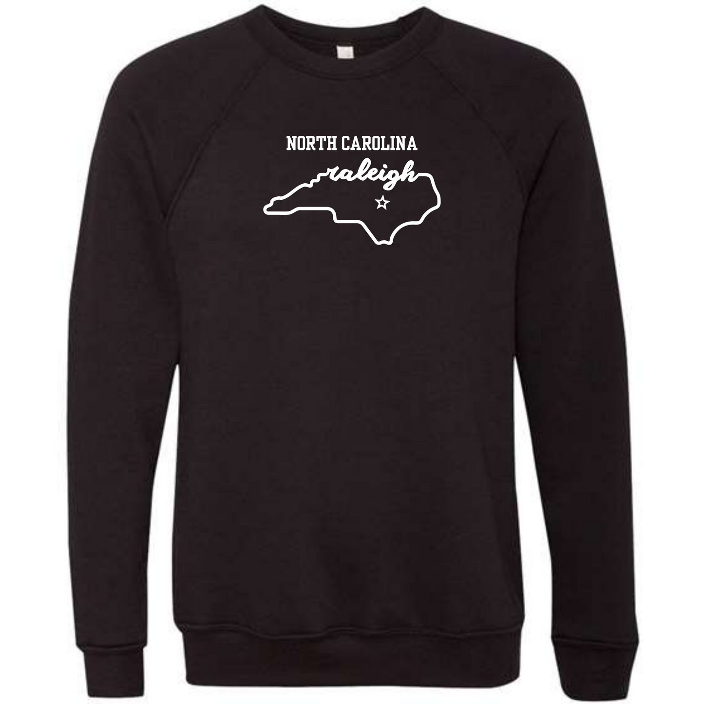 Kella McLean - Sponge Fleece Raglan Sweatshirt - Blues, Greens, Purple, and Black