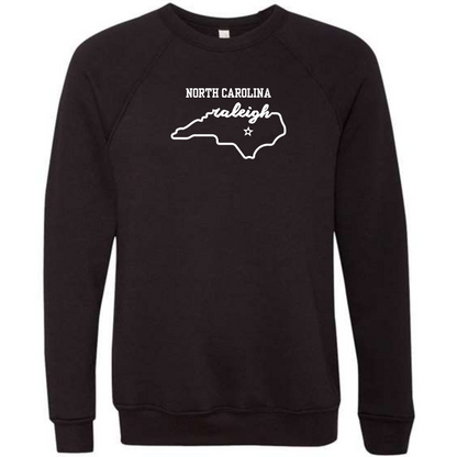 Kella McLean - Sponge Fleece Raglan Sweatshirt - Blues, Greens, Purple, and Black