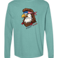 Rockin Free Bird - Comfort Colors - Heavyweight Long Sleeve Tee - Blues & Greens