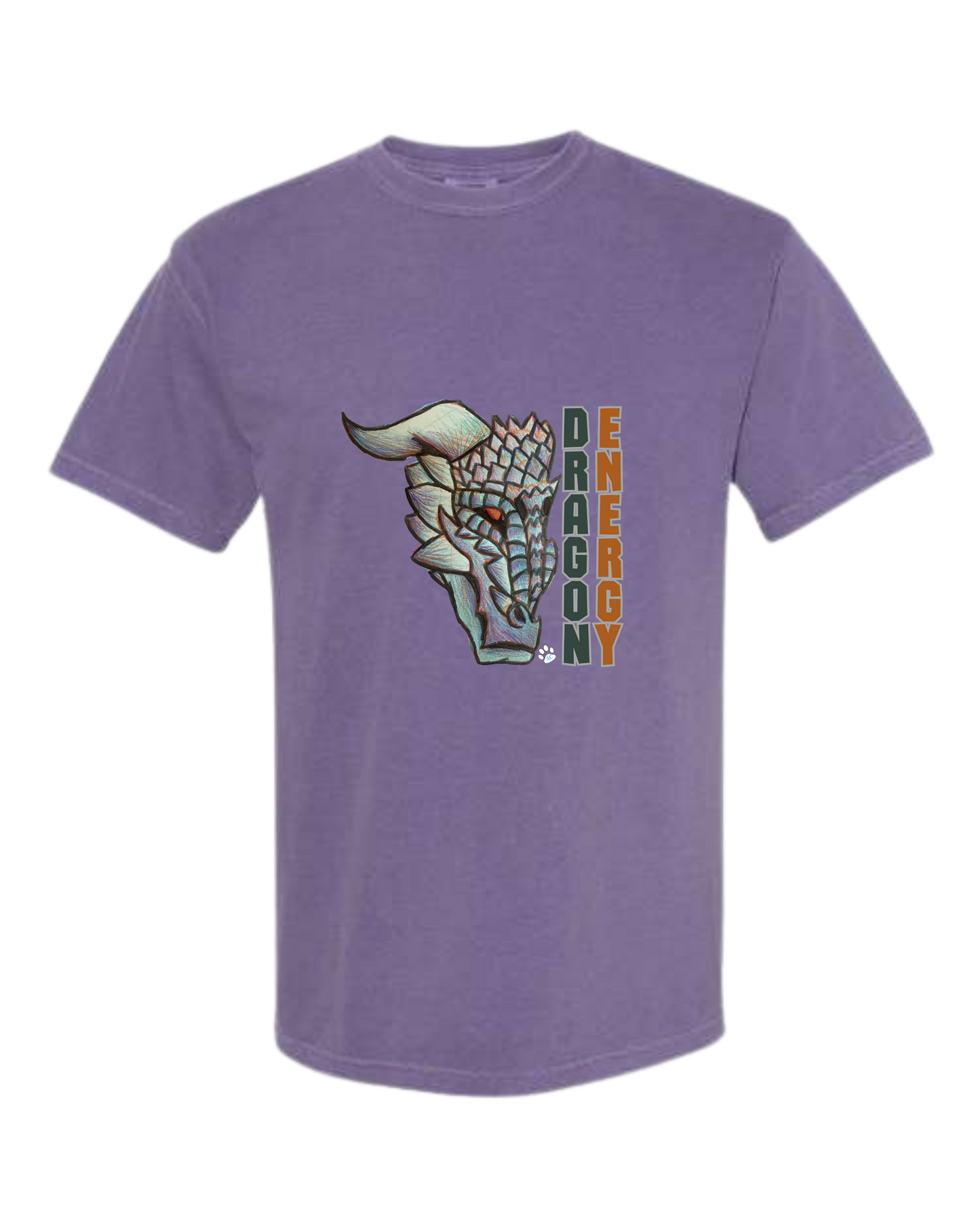 Dragon Energy - Comfort Colors - Heavyweight Unisex Tee - Pinks & Purples