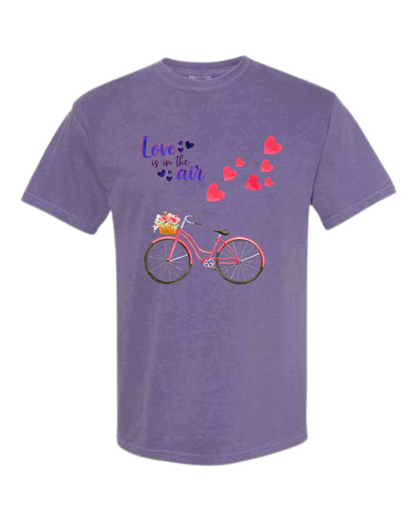 Love is in The Air - Comfort Colors - Heavyweight Unisex Tee - Pinks & Purples