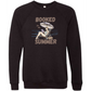 Booked for the Summer - Sponge Fleece Raglan Sweatshirt - Blues, Greens, Purple, and Black