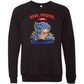 Red, White, And Blueberries - Sponge Fleece Raglan Sweatshirt - Blues, Greens, Purple, and Black