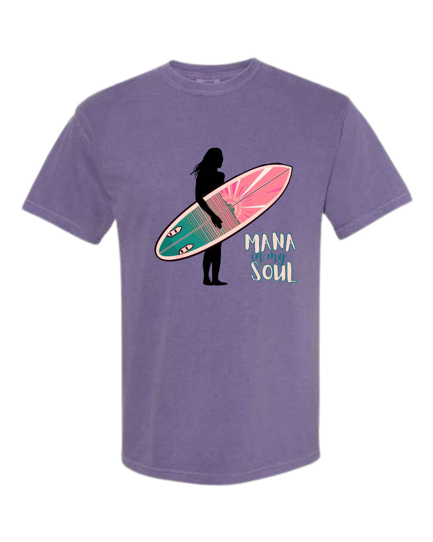 Mana in My Soul - Comfort Colors - Heavyweight Unisex Tee - Pinks & Purples