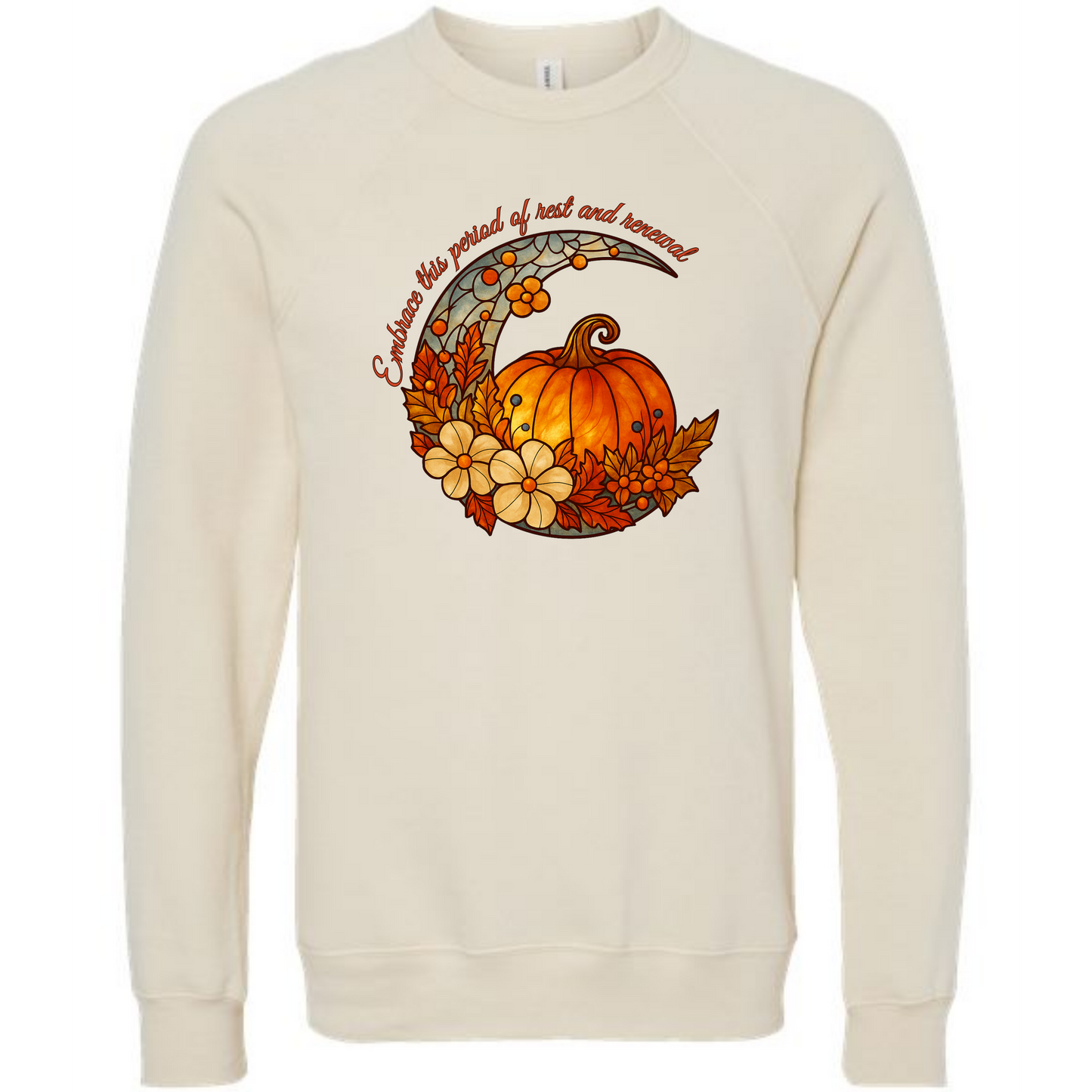 Rest and Renewal - Sponge Fleece Raglan Sweatshirt - Greens, Neutrals