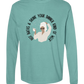 Hot Baths and Drink Your Dinner Kind of Week - Comfort Colors - Heavyweight Long Sleeve Tee - Blues & Greens