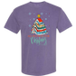All Booked For Christmas - Comfort Colors - Heavyweight Unisex Tee - Pinks, Purples