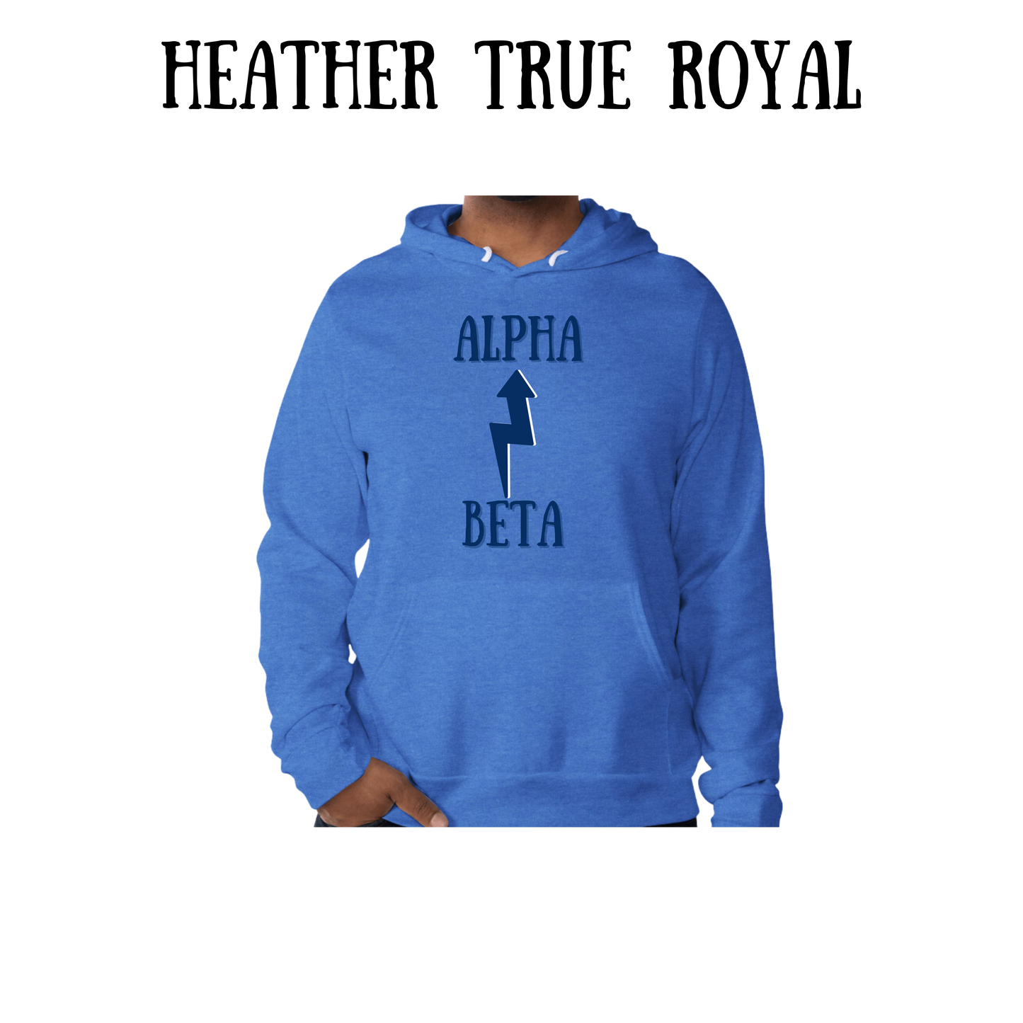 Beta to Alpha - Sponge Fleece Hoodie - Blues, Purples