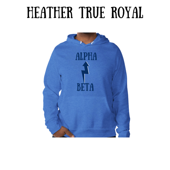 Beta to Alpha - Sponge Fleece Hoodie - Blues, Purples