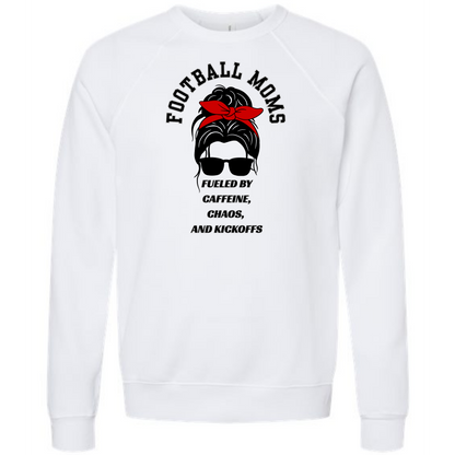 SP - Football Moms Fueled By - Sponge Fleece Raglan Sweatshirt - Greens, Neutrals