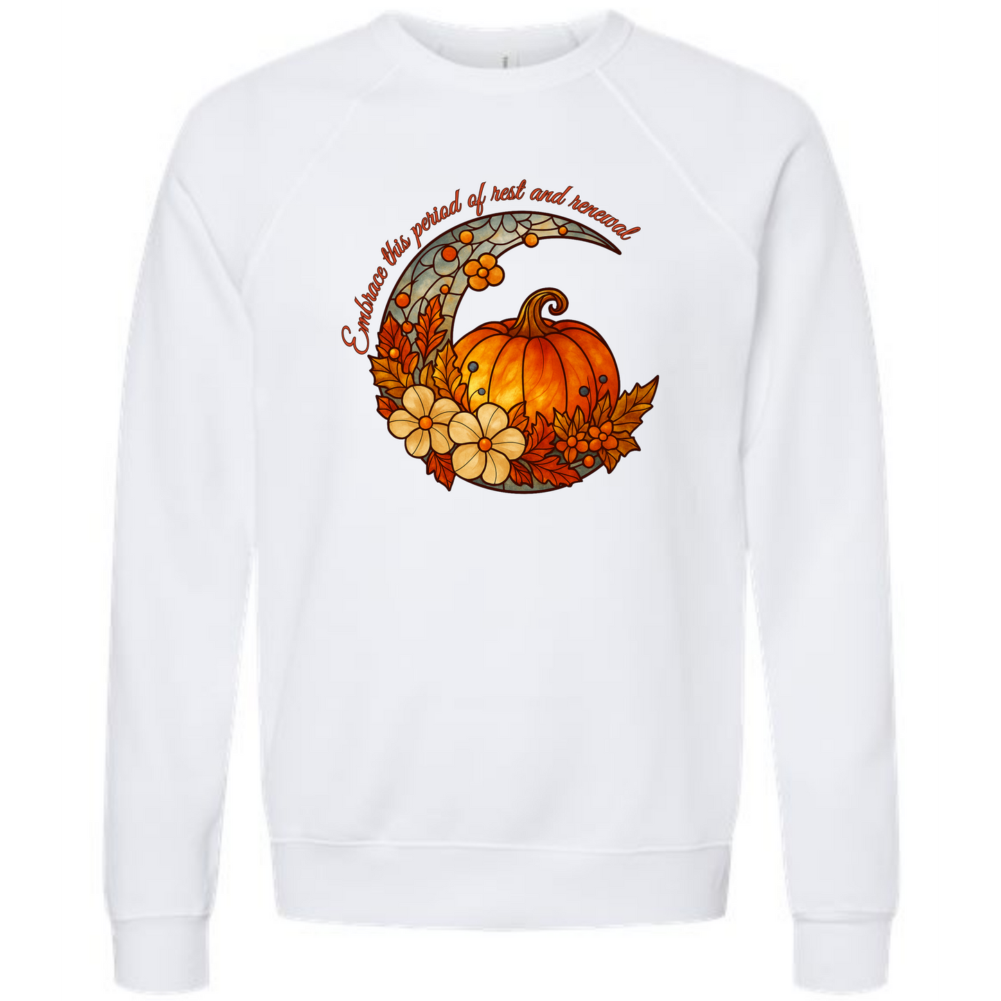 Rest and Renewal - Sponge Fleece Raglan Sweatshirt - Greens, Neutrals