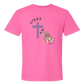 Loves Jesus & America too - Comfort Colors - Heavyweight Unisex Tee - Pinks & Purples