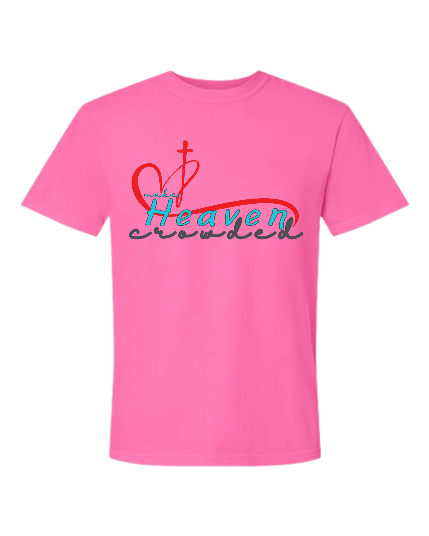 Make Heaven Crowded - Comfort Colors - Heavyweight Unisex Tee - Pinks & Purples