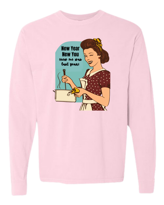 New Year New You - Comfort Colors - Heavyweight Long Sleeve Tee - Assorted Colors