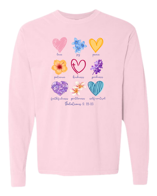 Galatians 5 - Spring - Comfort Colors - Heavyweight Long Sleeve Tee - Assorted Colors