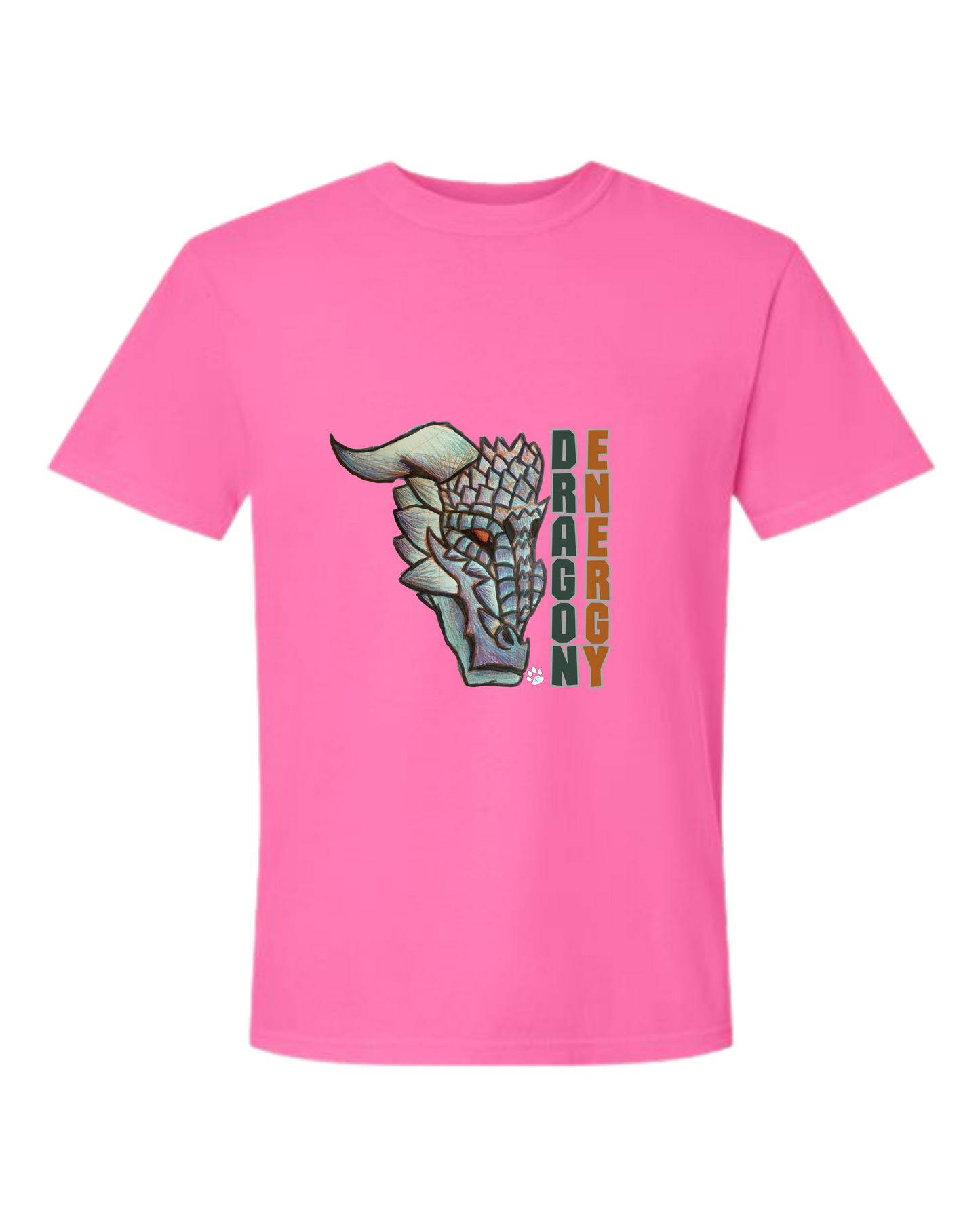 Dragon Energy - Comfort Colors - Heavyweight Unisex Tee - Pinks & Purples