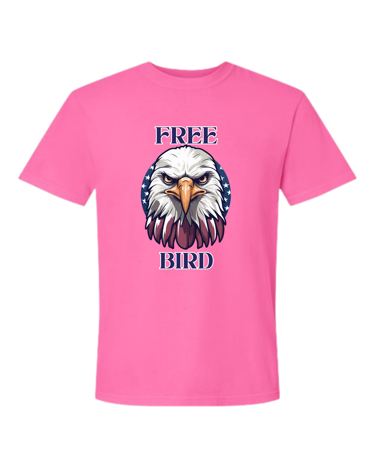 Free Bird - Comfort Colors - Heavyweight Unisex Tee - Pinks & Purples