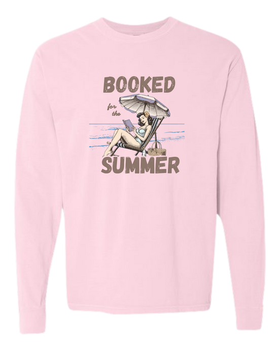 Booked for the Summer - Comfort Colors - Heavyweight Long Sleeve Tee - Assorted Colors