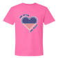 One Nation One Heart - Comfort Colors - Heavyweight Unisex Tee - Pinks & Purples