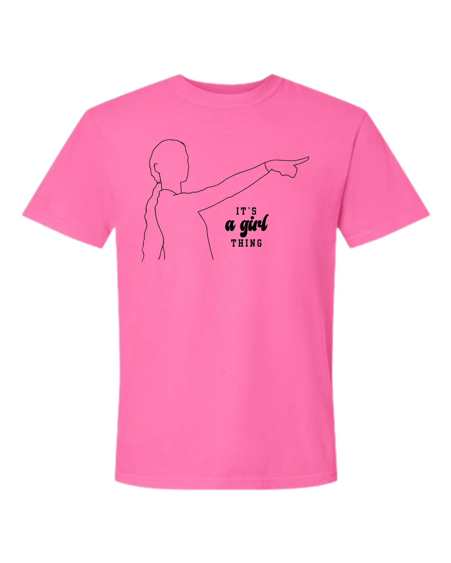 It's A Girl Thing - Comfort Colors - Heavyweight Unisex Tee - Pinks & Purples