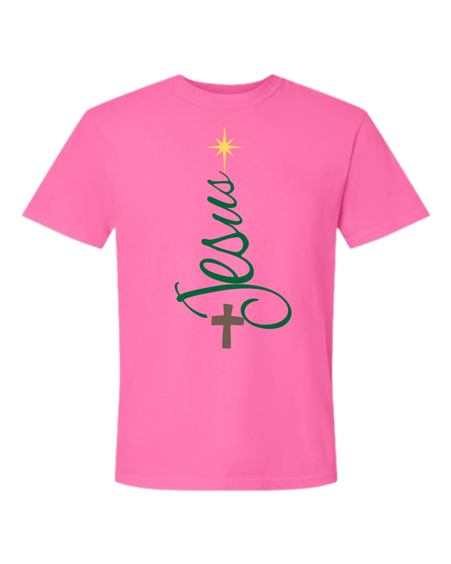 Jesus Tree - Comfort Colors - Heavyweight Unisex Tee - Pinks, Purples