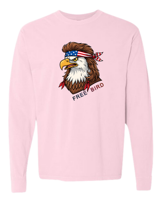 Rockin Free Bird - Comfort Colors - Heavyweight Long Sleeve Tee - Assorted Colors