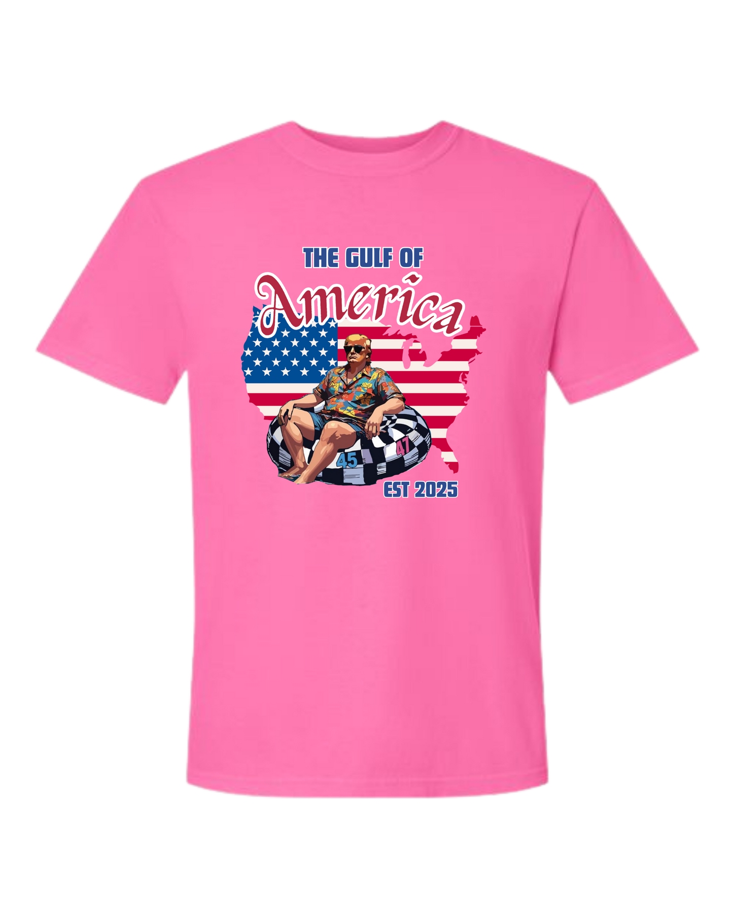 The Gulf of America - Comfort Colors - Heavyweight Unisex Tee - Pinks & Purples