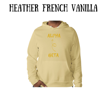 beta to alpha - sponge fleece hoodie - greens, neutrals