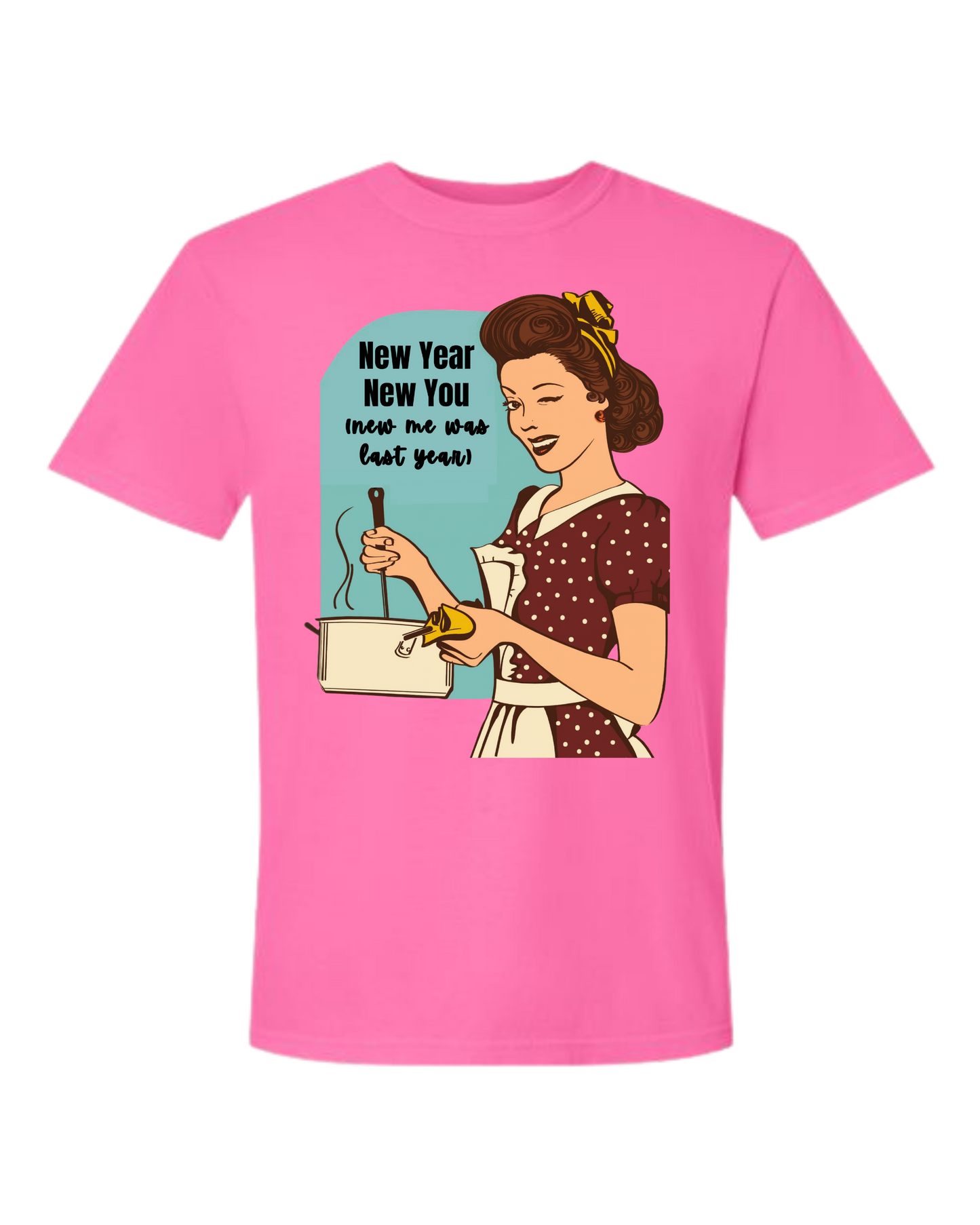 New Year New You - Comfort Colors - Heavyweight Unisex Tee - Pinks & Purples