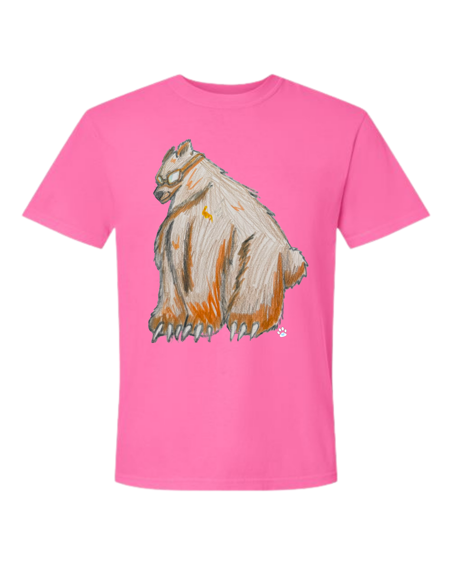 Muscle Bear - Comfort Colors - Heavyweight Unisex Tee - Pinks & Purples