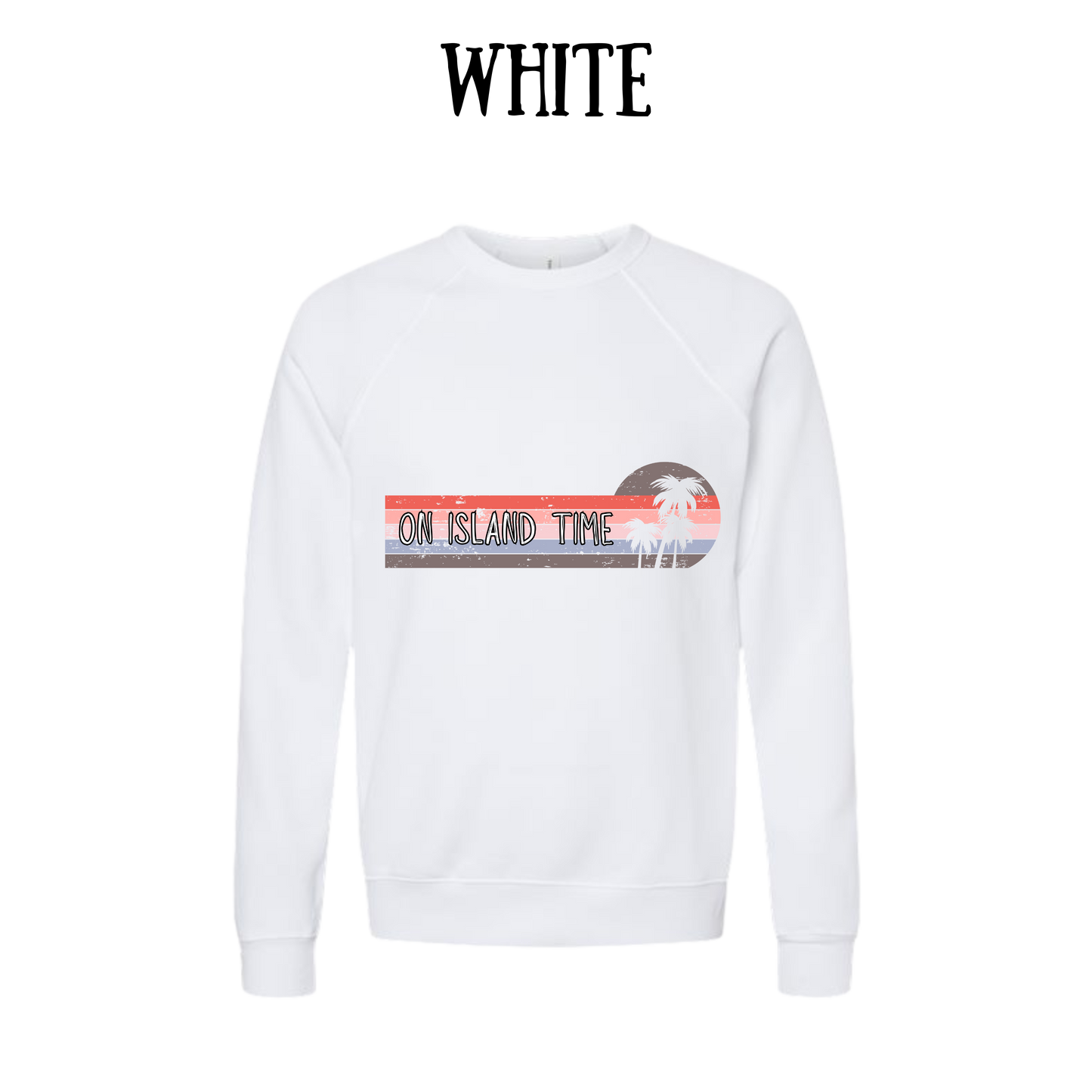 VP - On Island Time - Sponge Fleece Raglan Sweatshirt - Greens, Neutrals