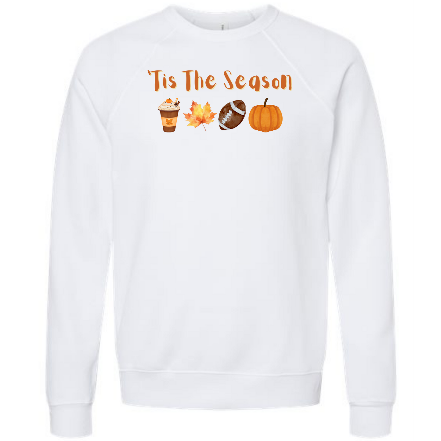 'Tis The Season - Fall - Sponge Fleece Raglan Sweatshirt - Greens, Neutrals