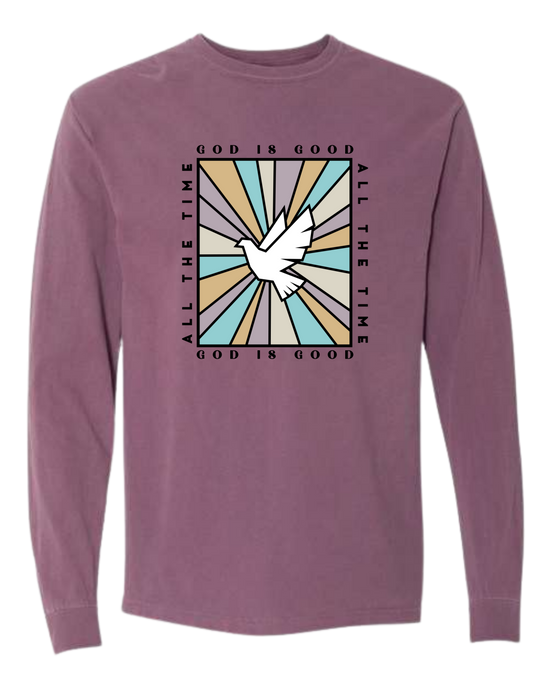 God Is Good - Comfort Colors - Heavyweight Long Sleeve Tee - Assorted Colors