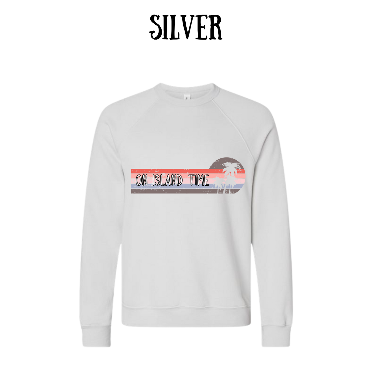 VP - On Island Time - Sponge Fleece Raglan Sweatshirt - Greens, Neutrals