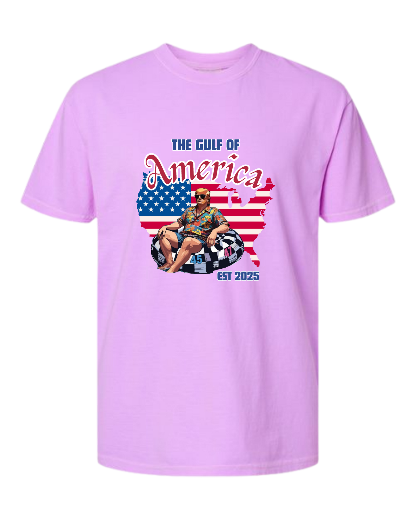 The Gulf of America - Comfort Colors - Heavyweight Unisex Tee - Pinks & Purples