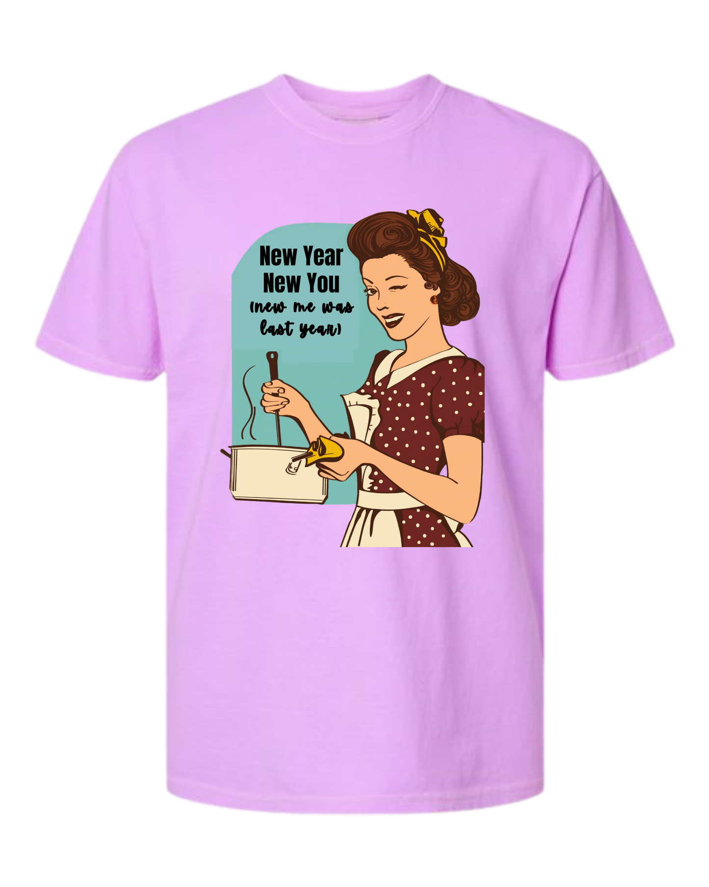 New Year New You - Comfort Colors - Heavyweight Unisex Tee - Pinks & Purples