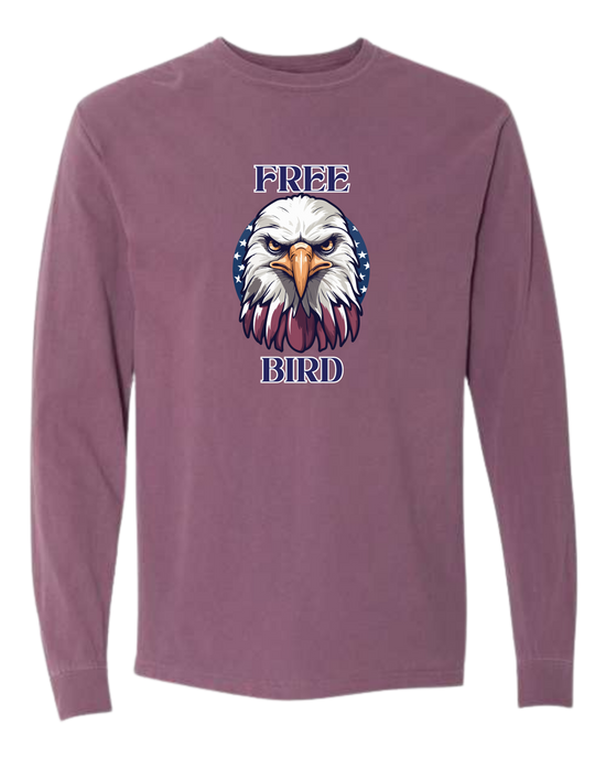 Free Bird - Comfort Colors - Heavyweight Long Sleeve Tee - Assorted Colors