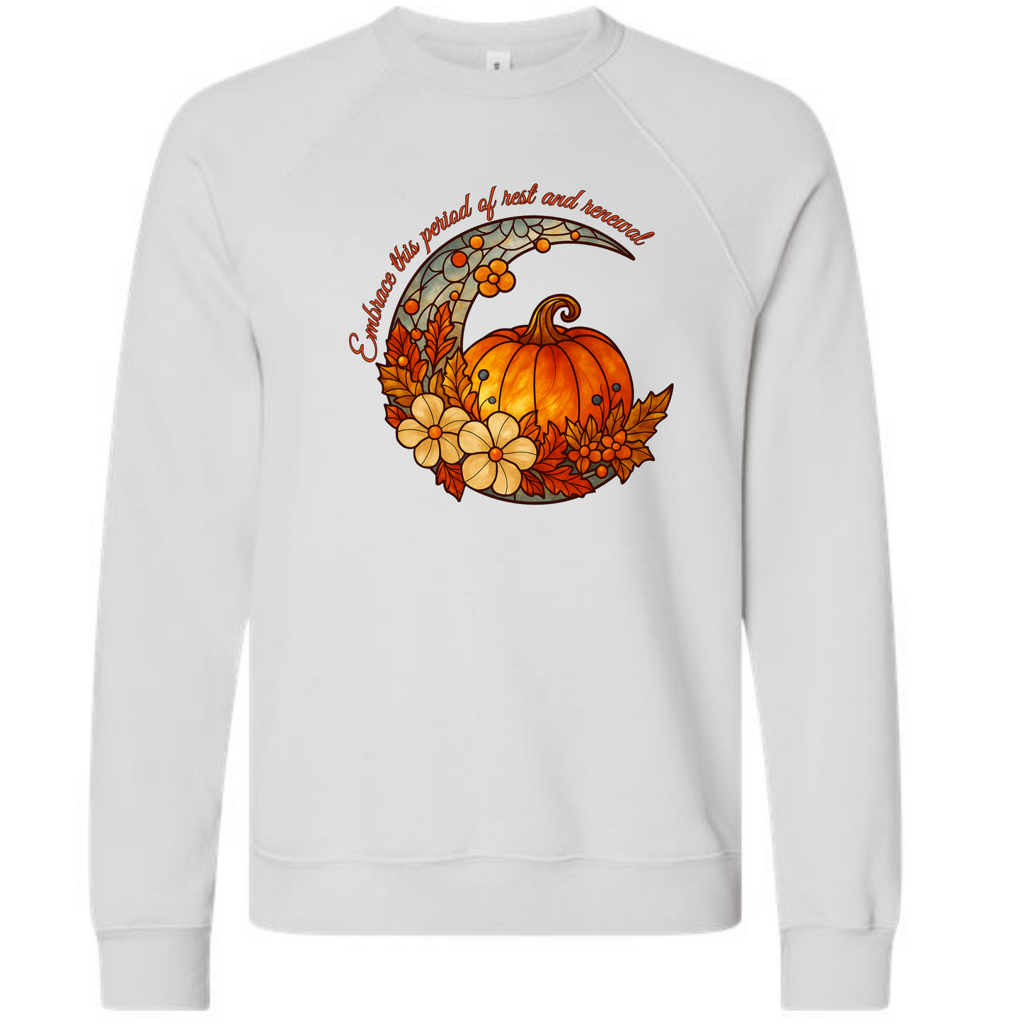 Rest and Renewal - Sponge Fleece Raglan Sweatshirt - Greens, Neutrals